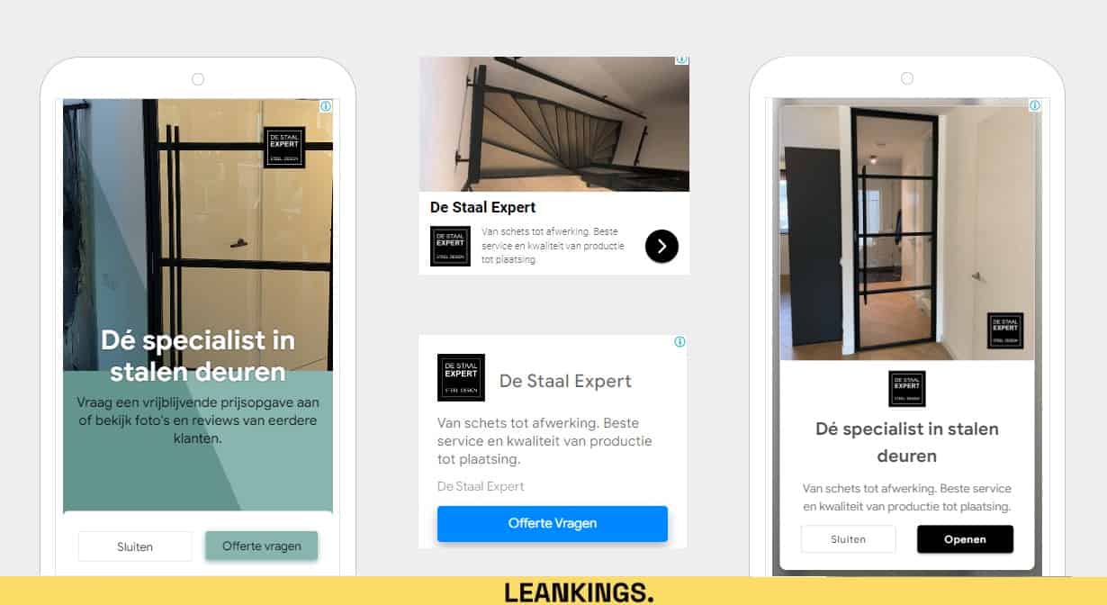 display voorbeelden Leankings